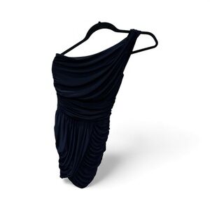 Soprano Navy Blue one shoulder dress